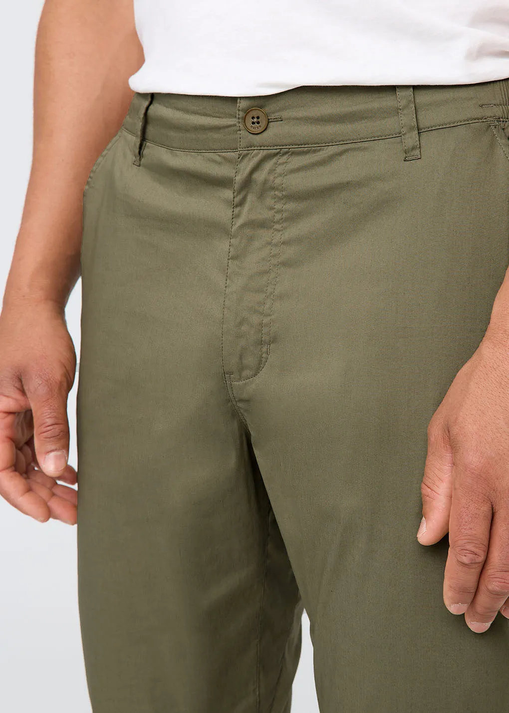 Weightless Poplin AC Pant - Moss sold by DUER product image thumbnail 5