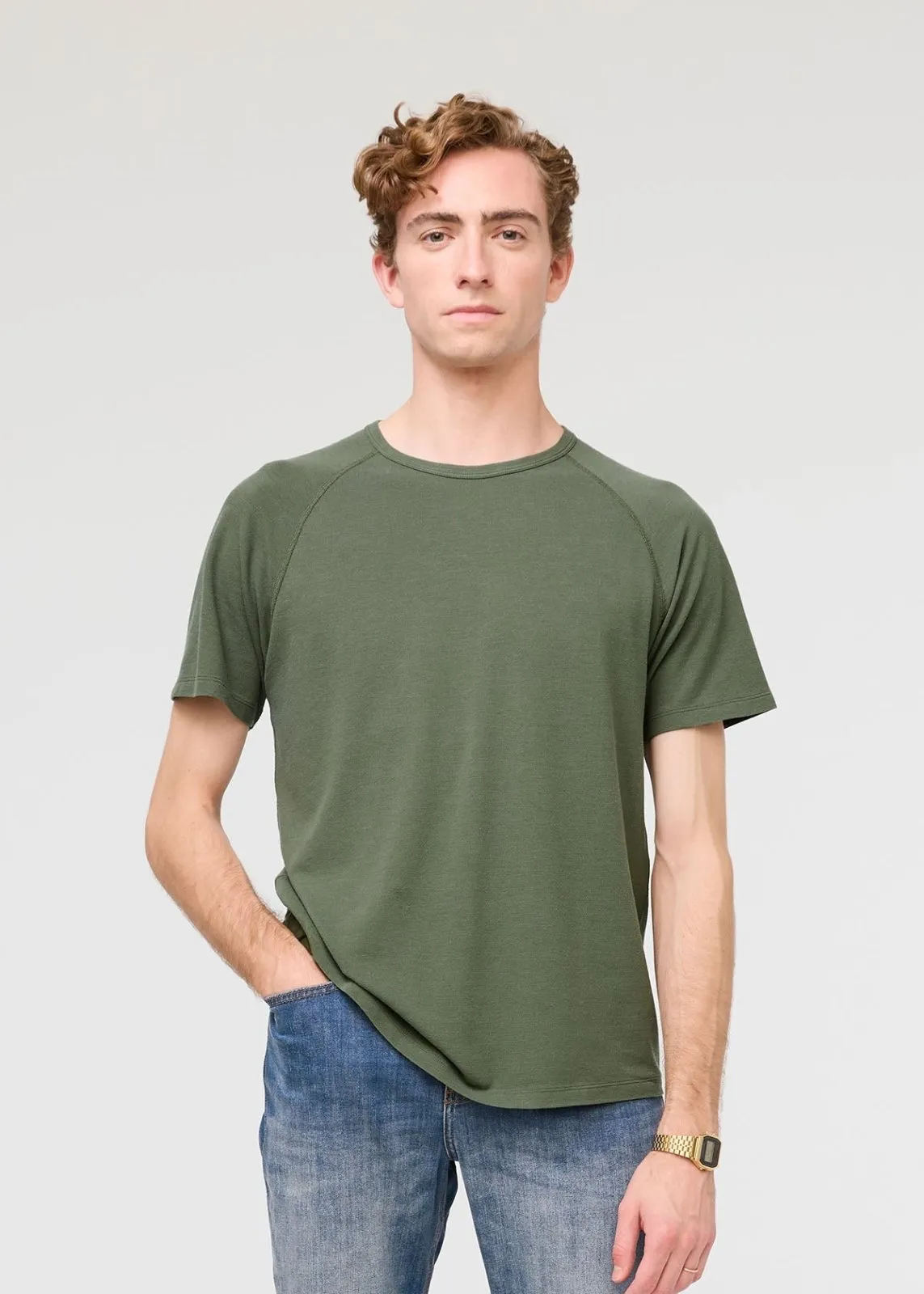 Air Flow Pique Tee sold by DUER