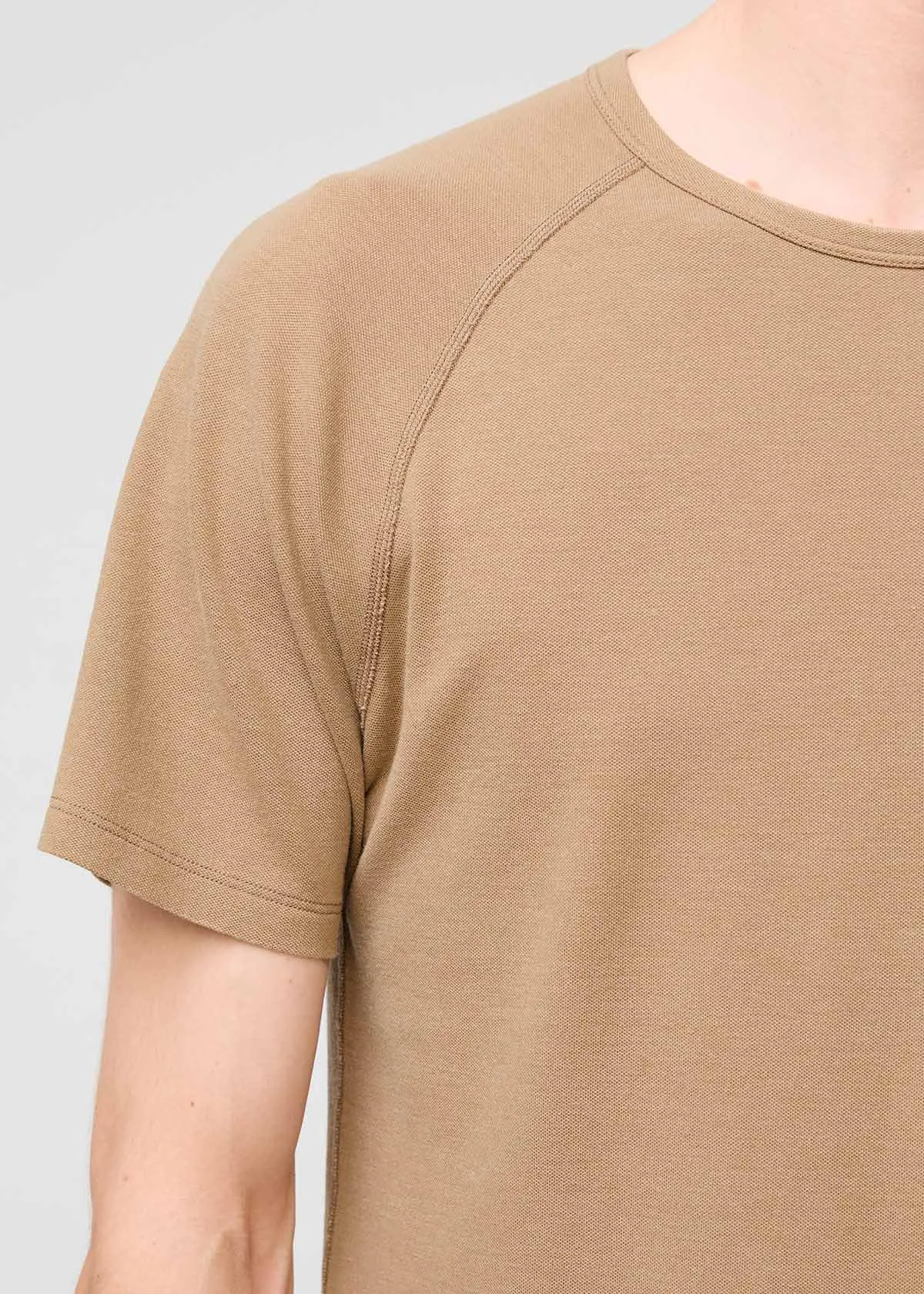 Air Flow Pique Tee - Oatmeal sold by DUER product image thumbnail 5