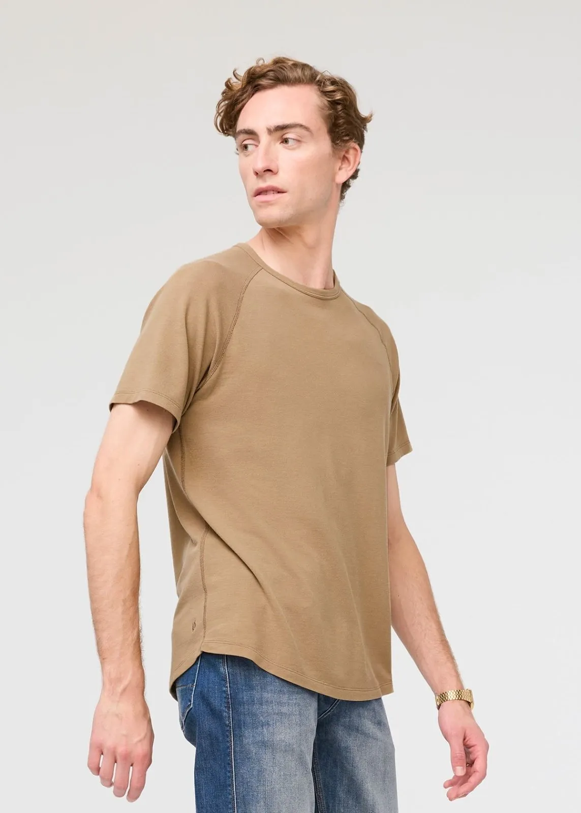 Air Flow Pique Tee - Oatmeal sold by DUER product image thumbnail 3
