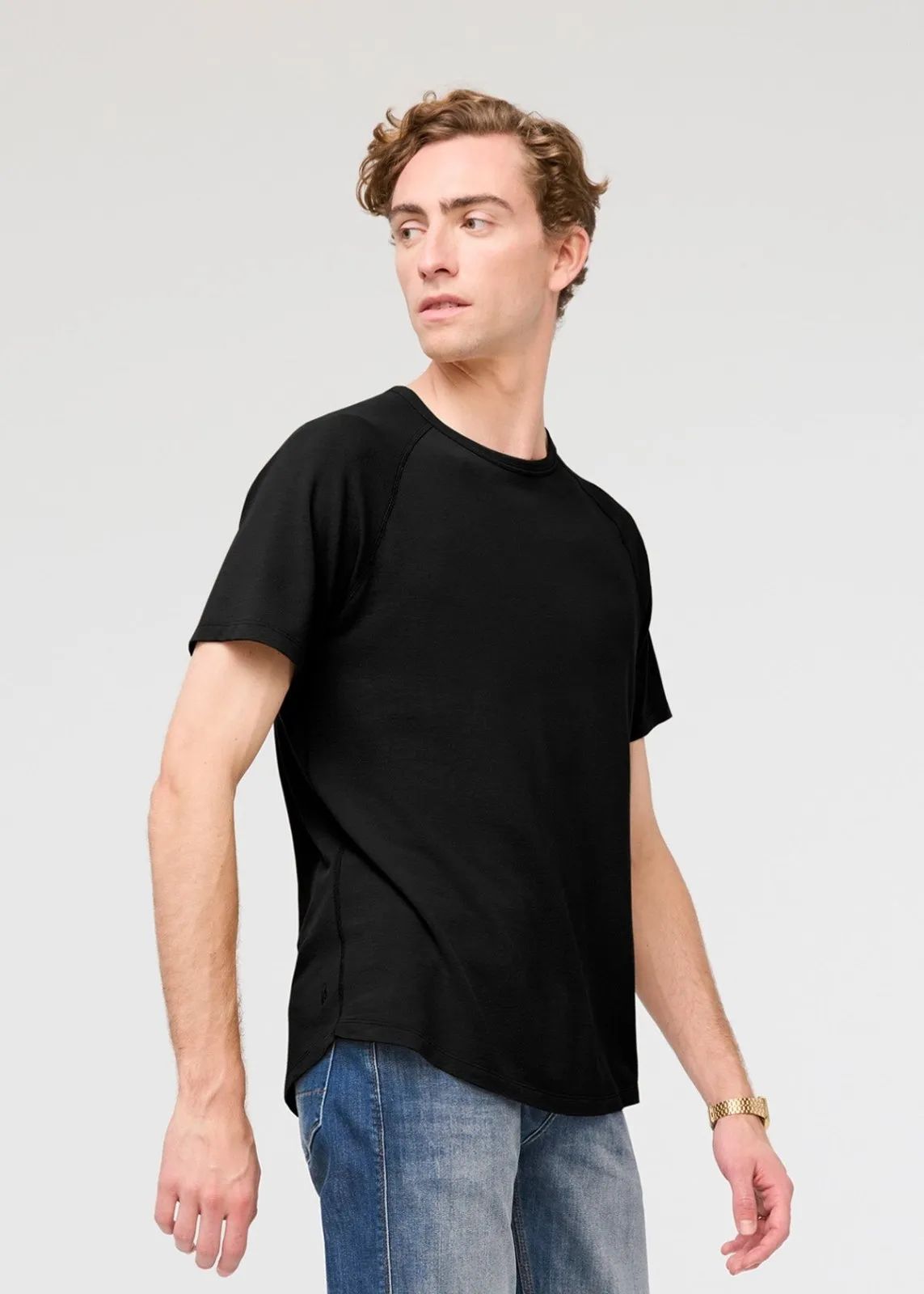 Air Flow Pique Tee - Black sold by DUER product image thumbnail 3