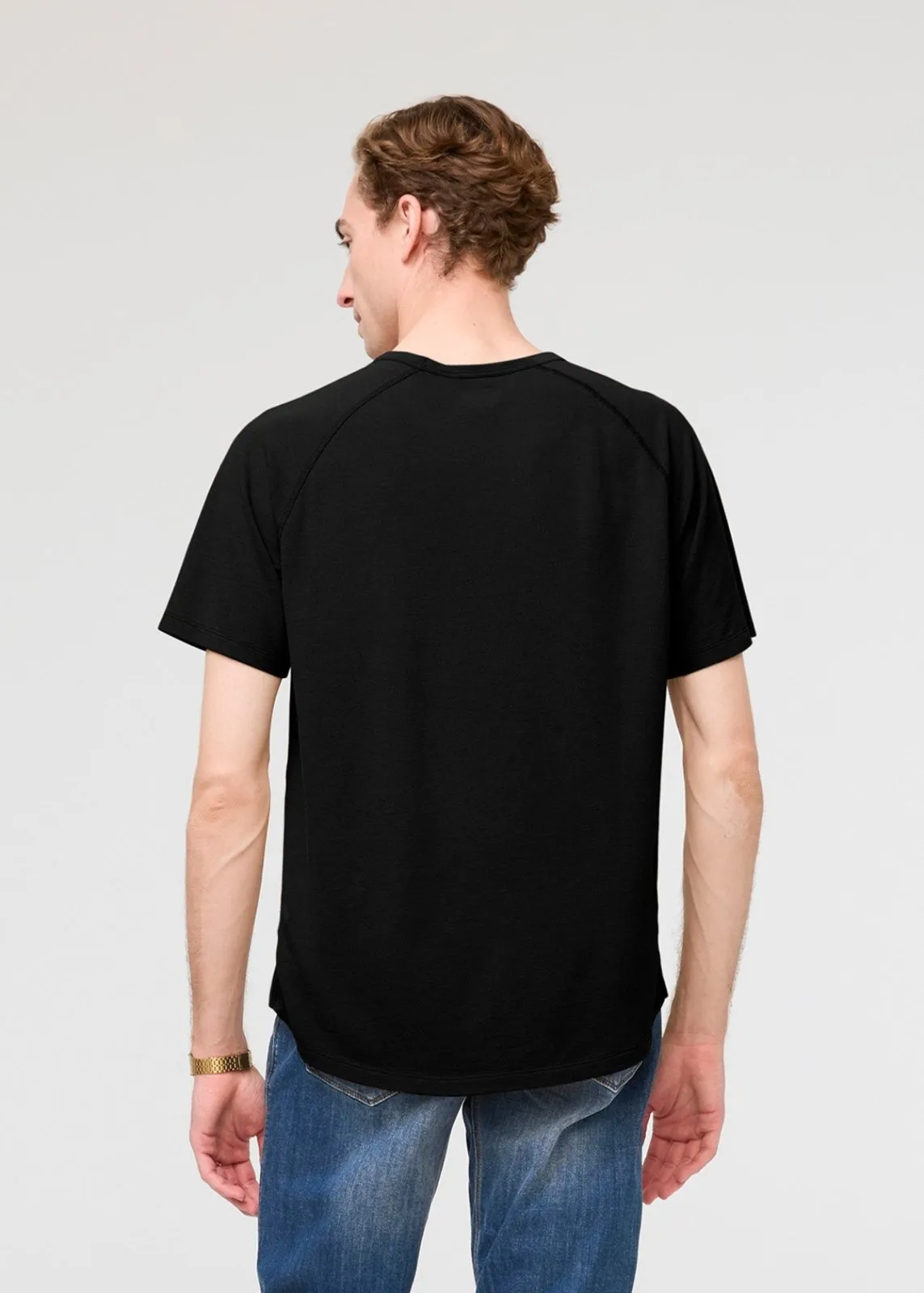 Air Flow Pique Tee - Black sold by DUER product image thumbnail 4