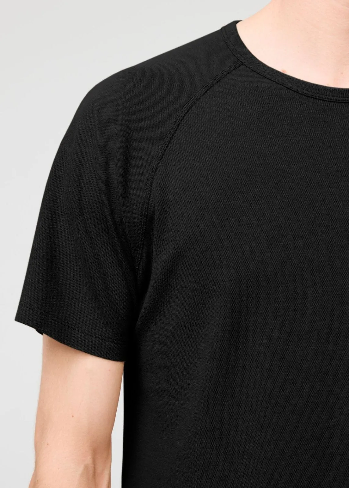 Air Flow Pique Tee - Black sold by DUER product image thumbnail 5
