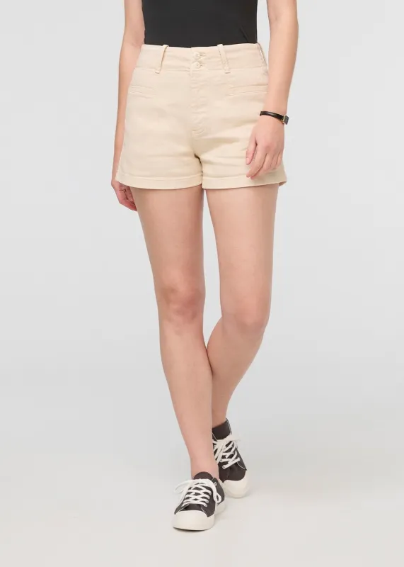 Luxtwill High Rise Short - Ecru sold by DUER
