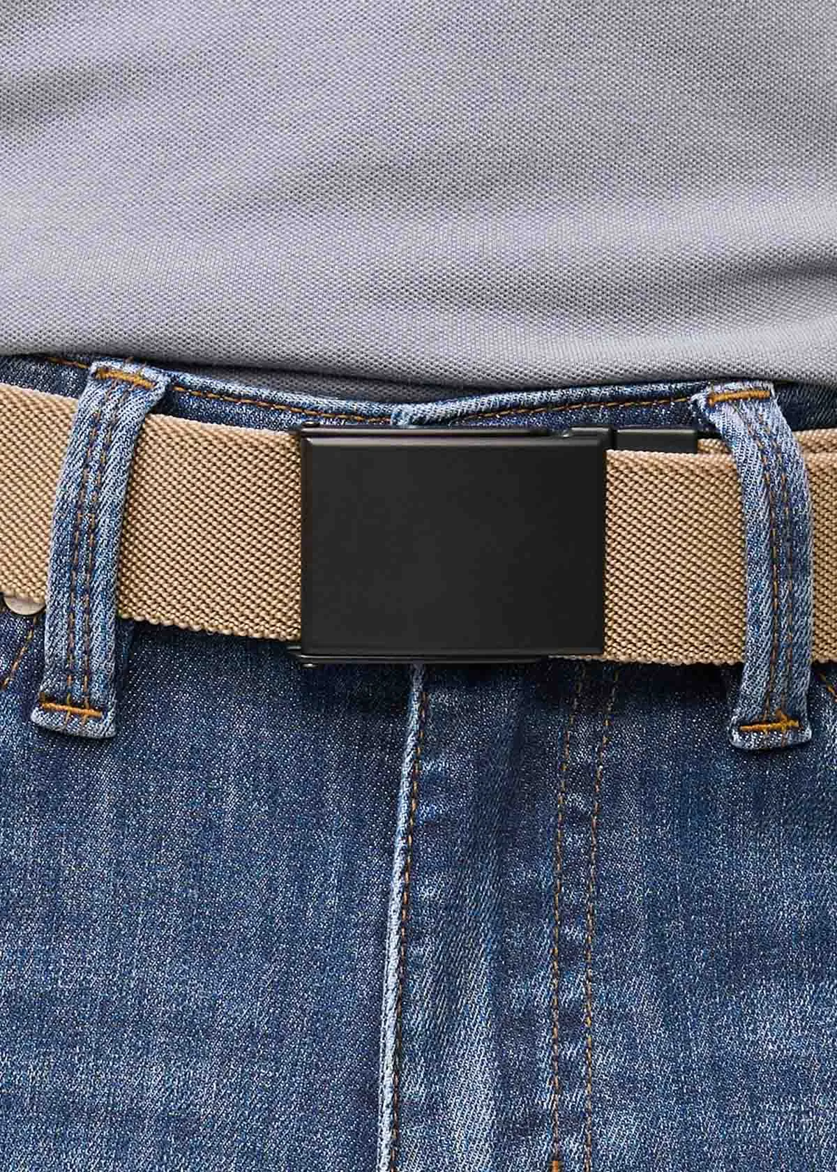 Reversible Stretch Belt - Silver/Tan sold by DUER product image thumbnail 3