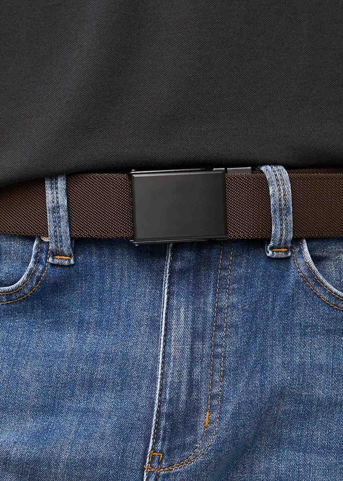 Reversible Stretch Belt - Navy/Brown sold by DUER product image thumbnail 3