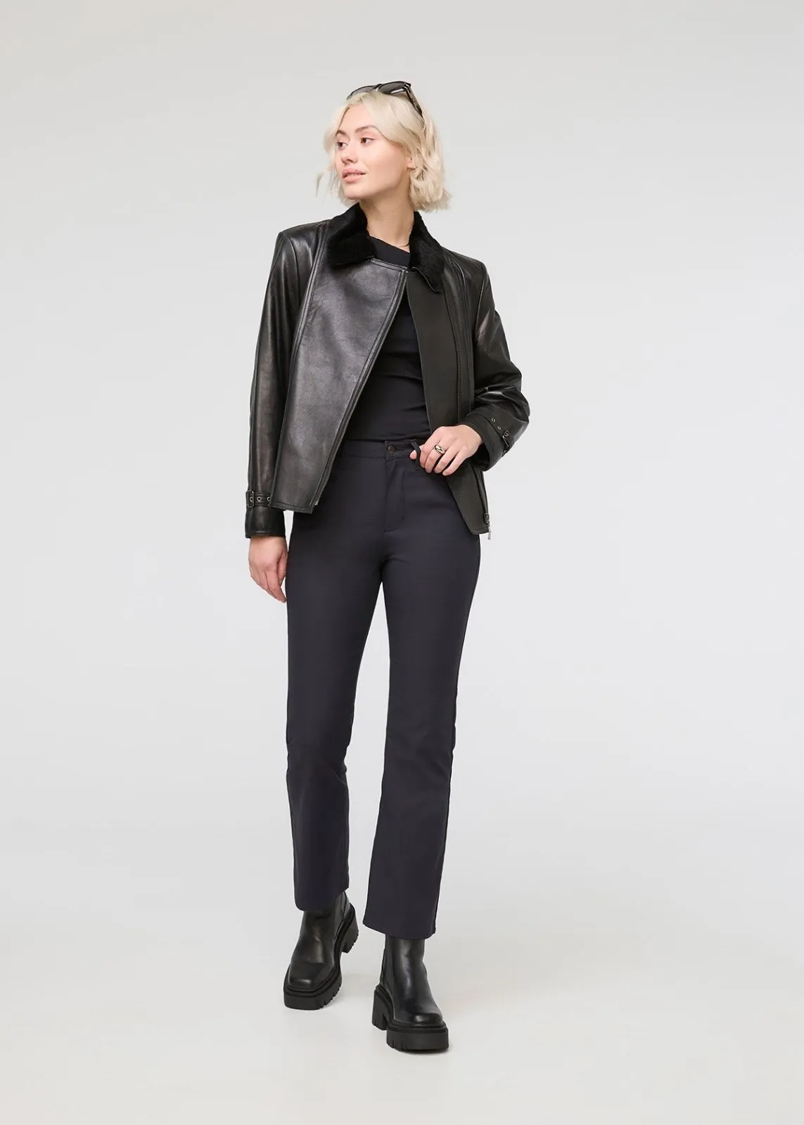 NuStretch High Rise Kick Flare - Black sold by DUER product image thumbnail 2