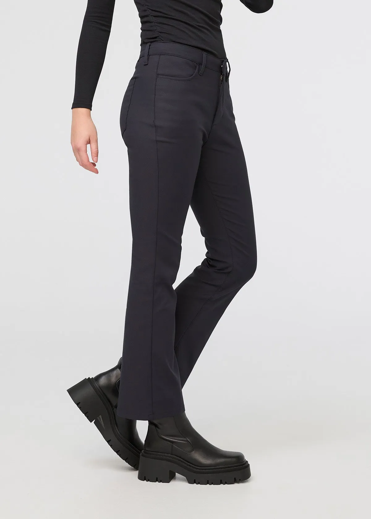 NuStretch High Rise Kick Flare - Black sold by DUER product image thumbnail 3
