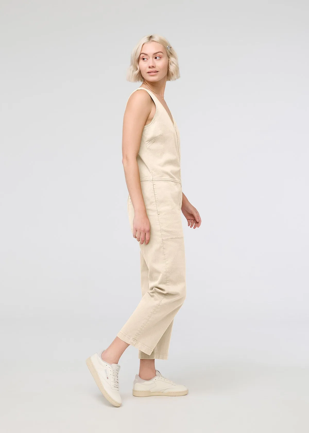 LuxTwill Jumpsuit - Ecru sold by DUER product image thumbnail 2