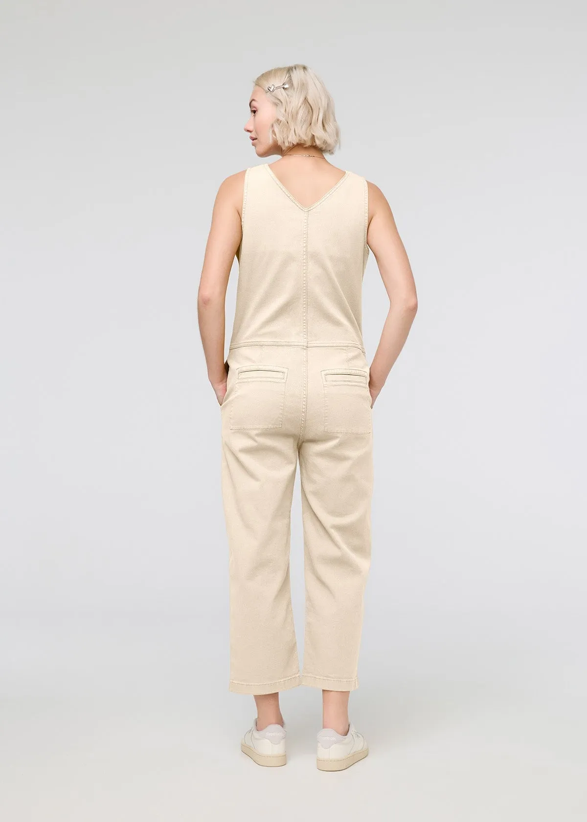 LuxTwill Jumpsuit - Ecru sold by DUER product image thumbnail 3