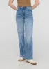 Midweight Denim Wide Leg (Zip Fly) - Vintage Blue sold by DUER