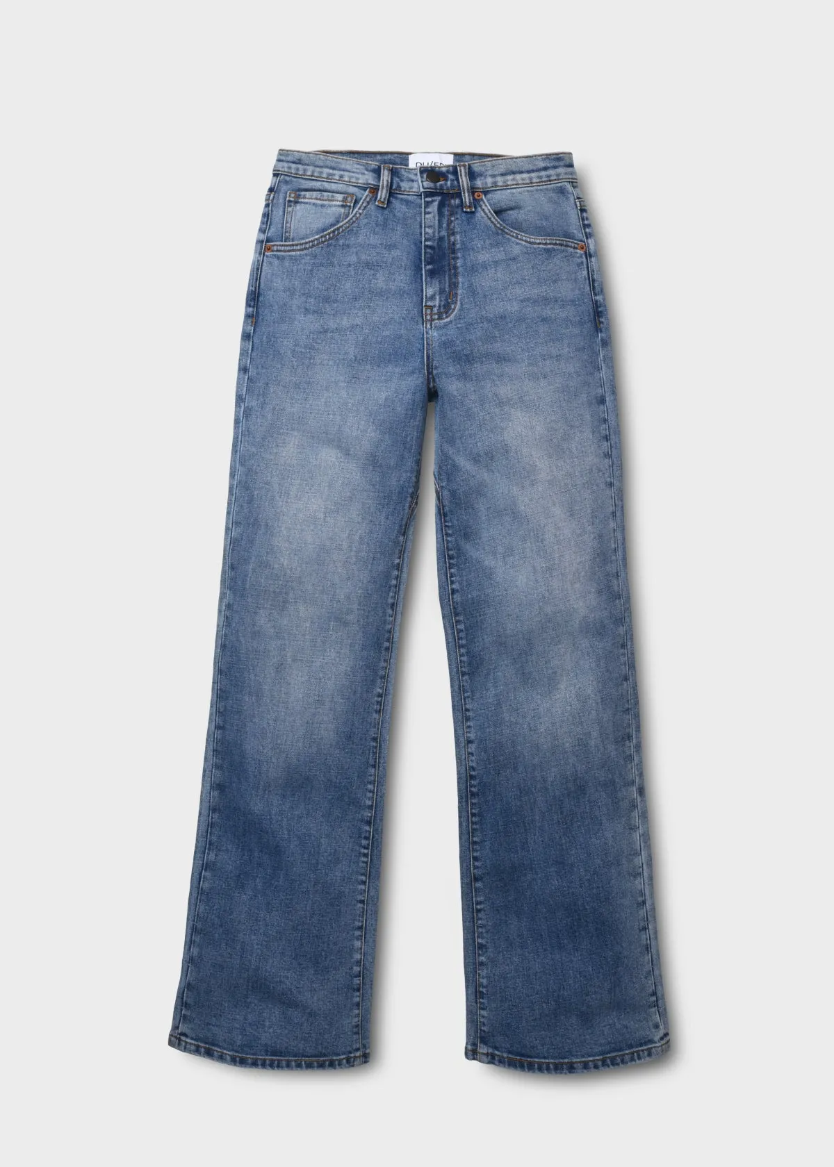 Midweight Denim Wide Leg (Zip Fly) - Vintage Blue sold by DUER product image thumbnail 2