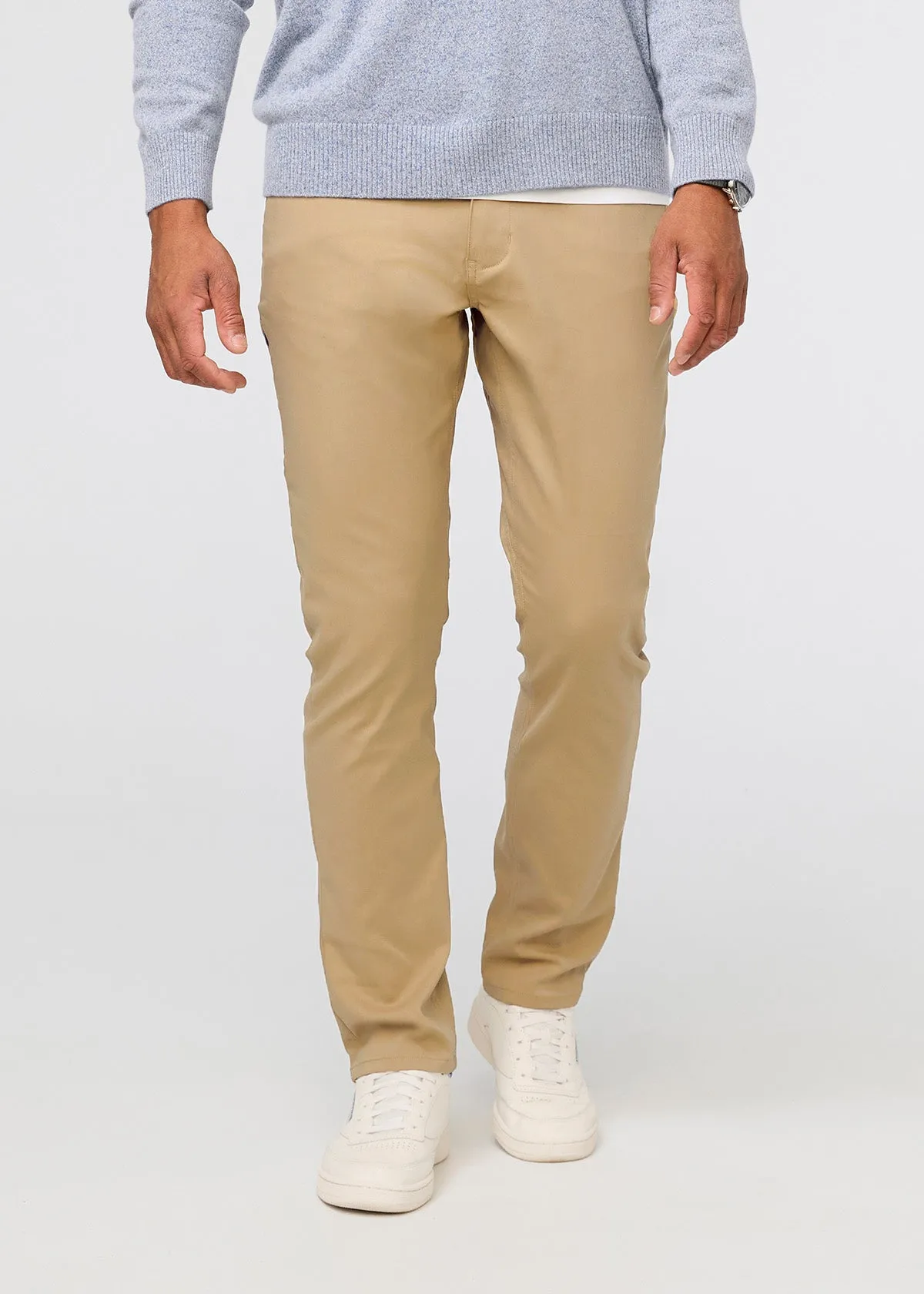 NuStretch Relaxed Taper 5 Pocket - Khaki sold by DUER
