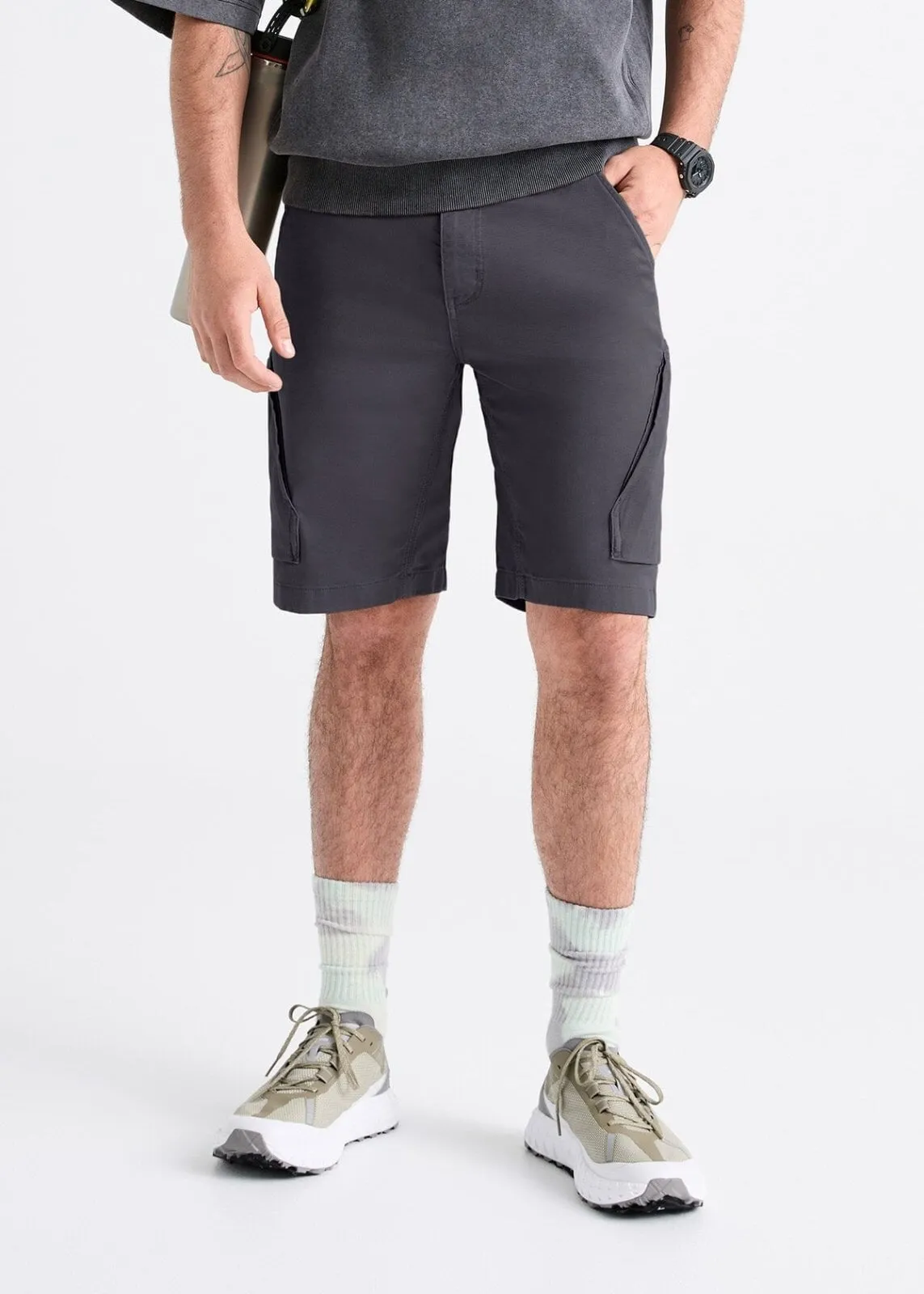 Live Free Adventure Short - Charcoal sold by DUER