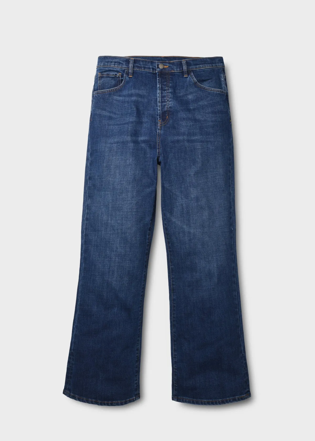 Midweight Denim Wide Leg (Button Fly) - Dark Stone sold by DUER product image thumbnail 2