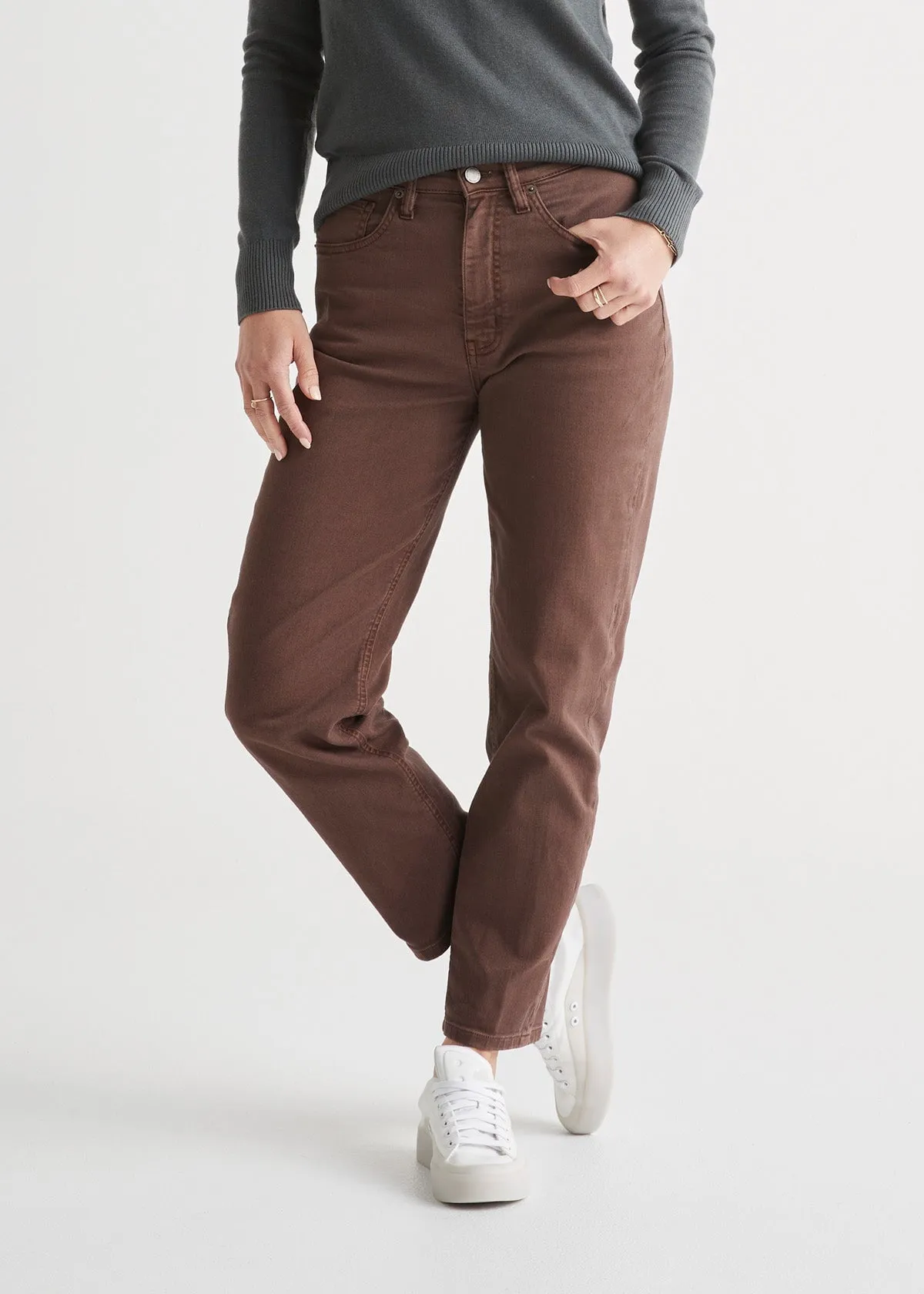 LuxTwill High Rise Arc - Cacao sold by DUER