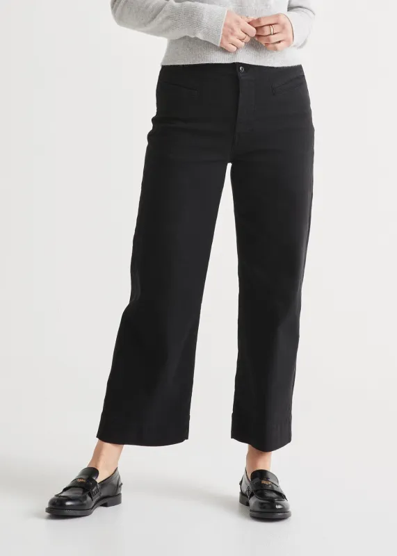 LuxTwill High Rise Trouser sold by DUER