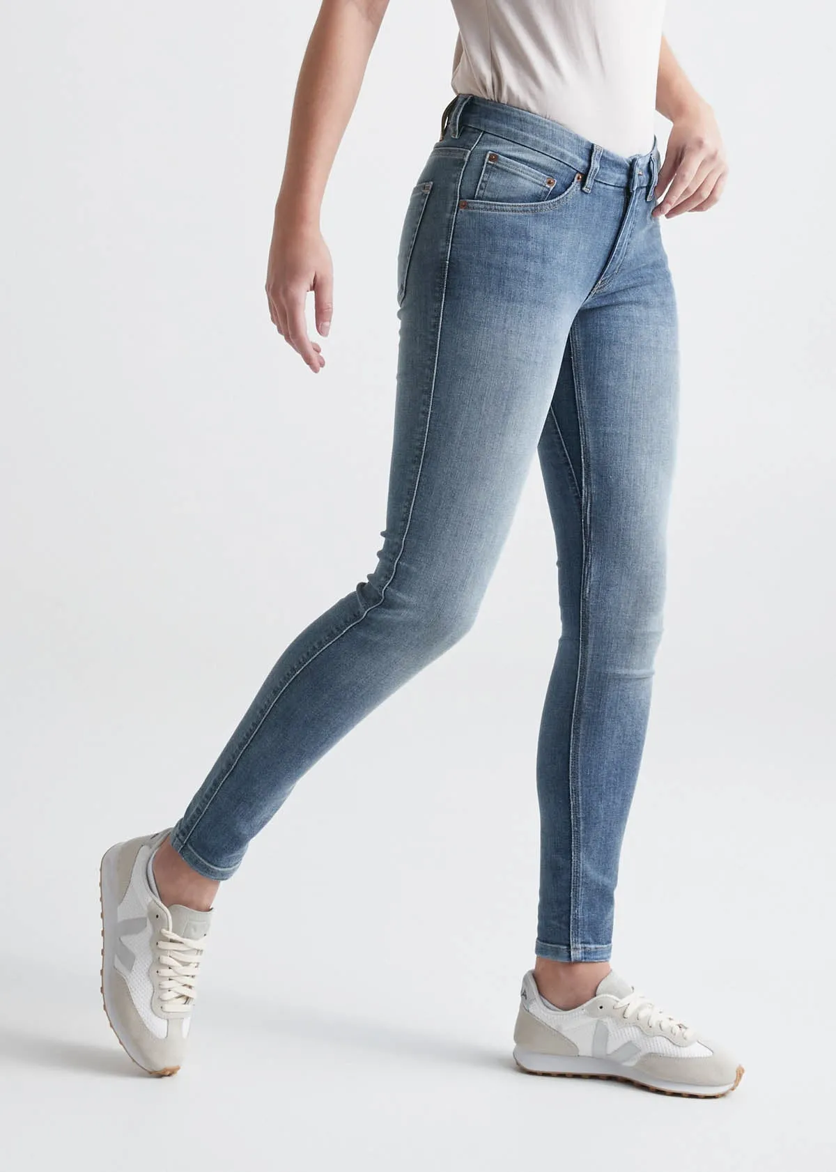 Performance Denim Mid Rise Skinny - Tidal sold by DUER product image thumbnail 3
