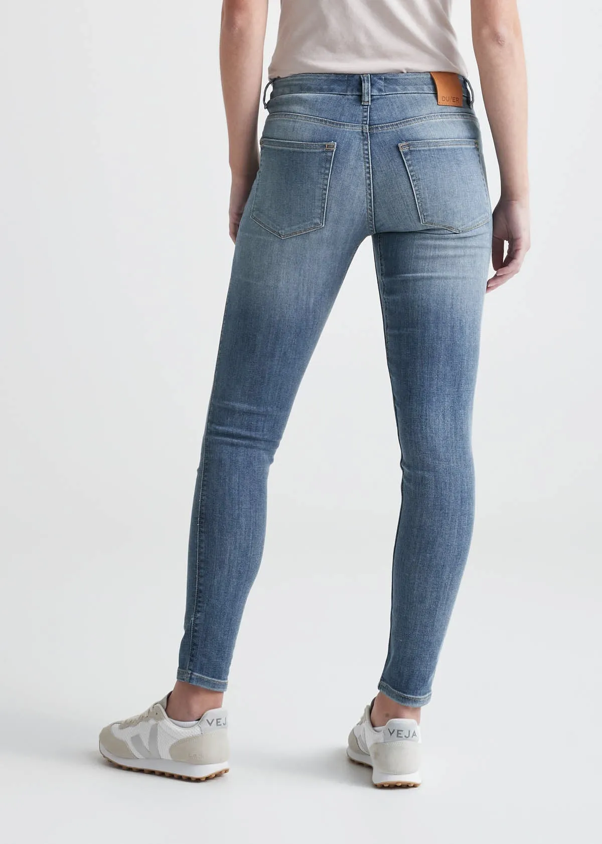 Performance Denim Mid Rise Skinny - Tidal sold by DUER product image thumbnail 4