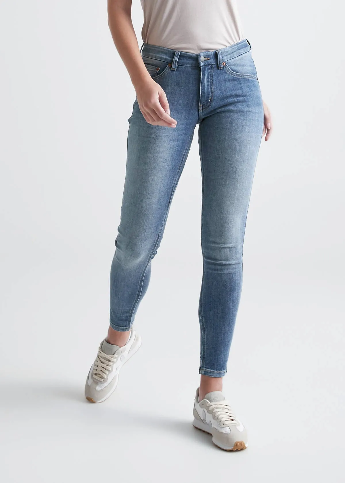 Performance Denim Mid Rise Skinny - Tidal sold by DUER