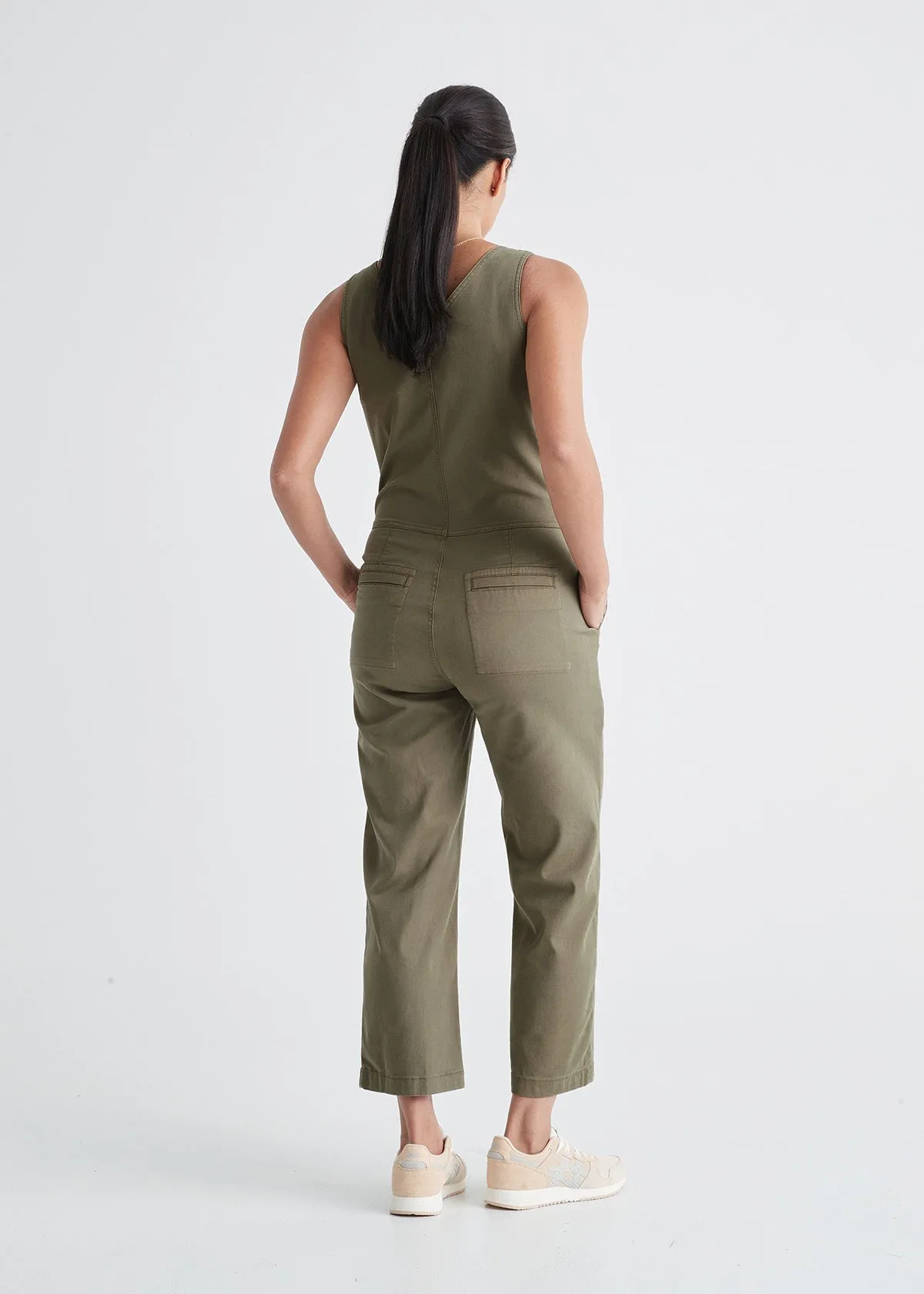 Live Free Jumpsuit - Olive sold by DUER product image thumbnail 3