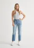 Midweight Denim High Rise Arc (Button Fly) - Vintage Tint sold by DUER