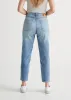 Midweight Denim High Rise Arc (Button Fly) - Vintage Tint sold by DUER