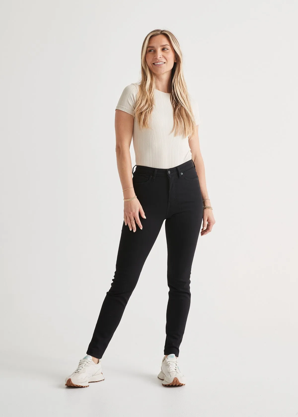 Performance Denim High Rise Skinny - Black sold by DUER product image thumbnail 2