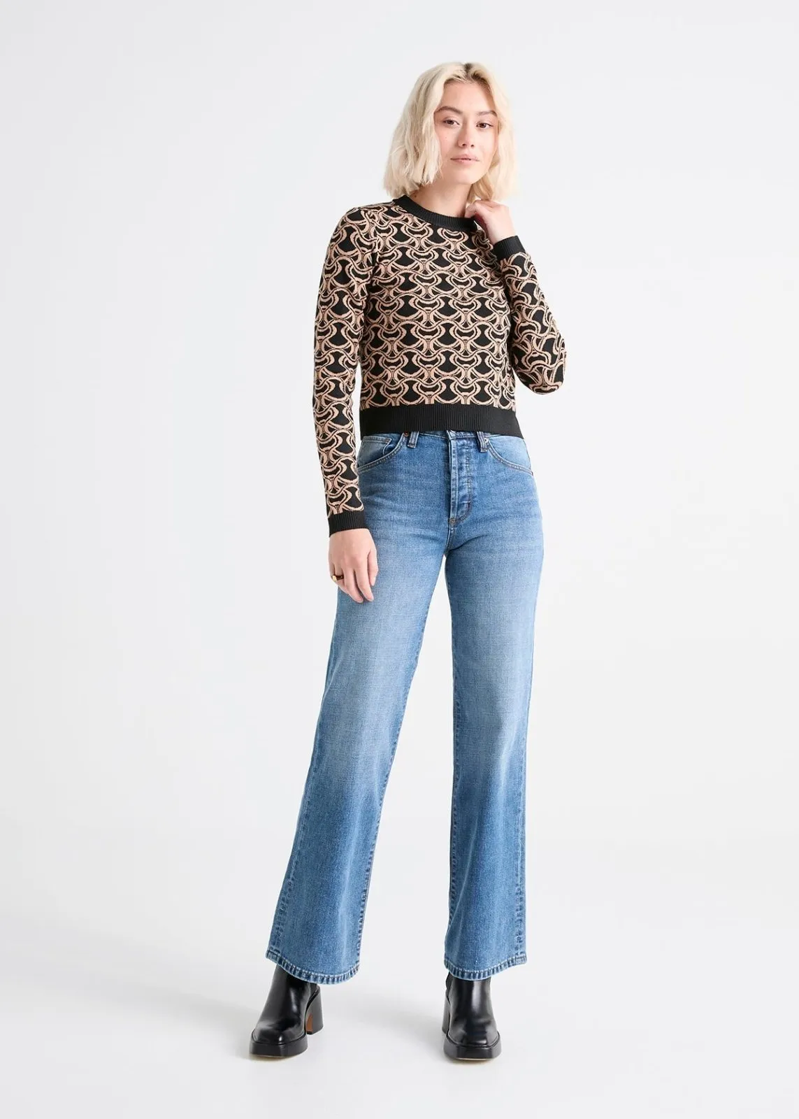 Midweight Denim Wide Leg (Button Fly) sold by DUER product image thumbnail 2