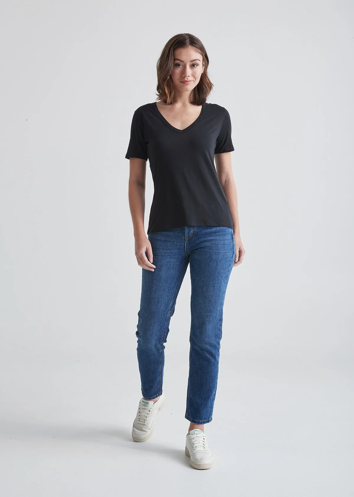 The Only Tee V-Neck - Black sold by DUER product image thumbnail 2