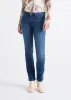 Performance Denim Mid Rise Slim Straight - Aged Medium Stone sold by DUER