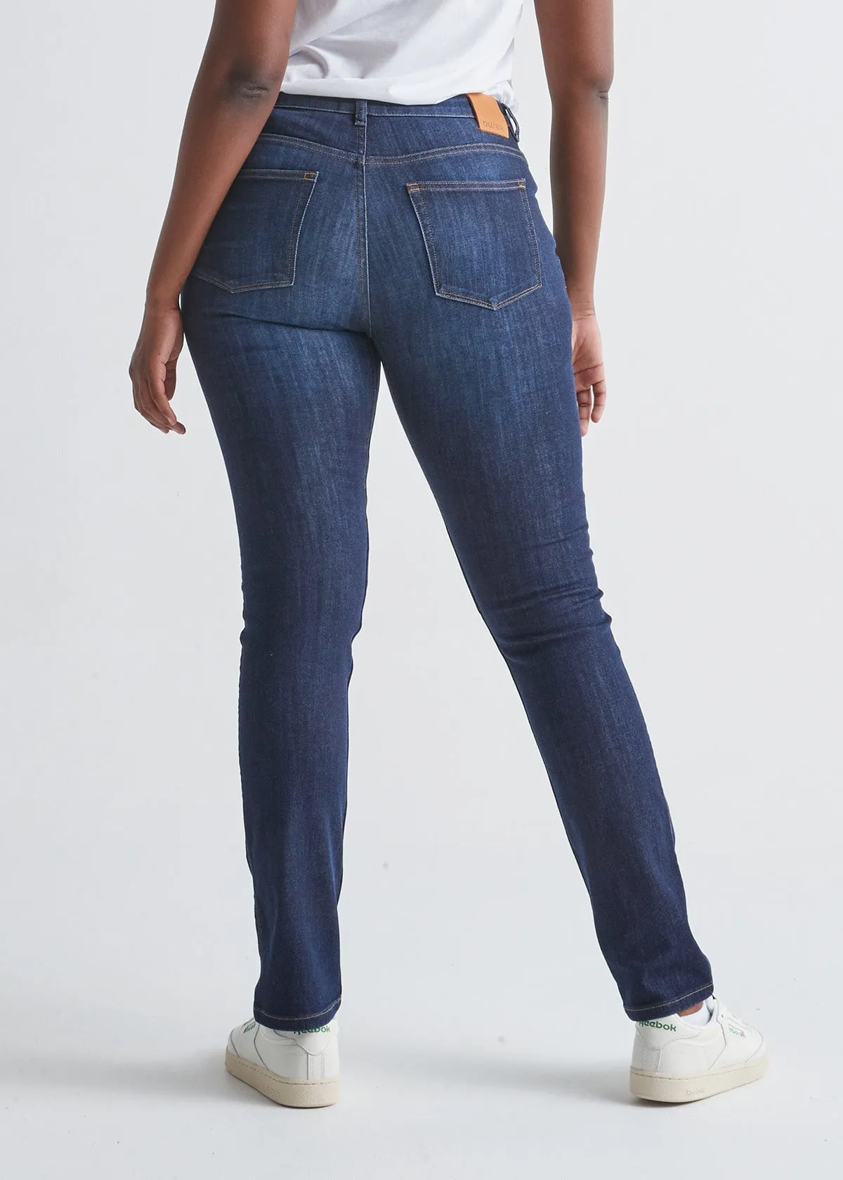 Performance Denim Mid Rise Slim Straight - Dark Stone sold by DUER product image thumbnail 4