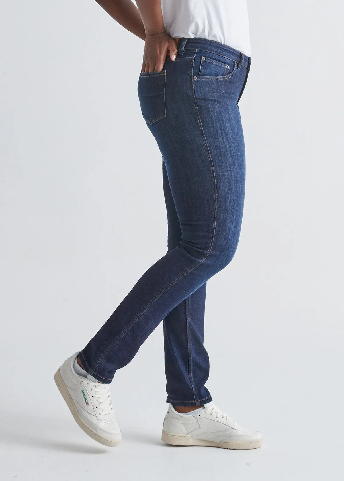 Performance Denim Mid Rise Slim Straight - Dark Stone sold by DUER product image thumbnail 3