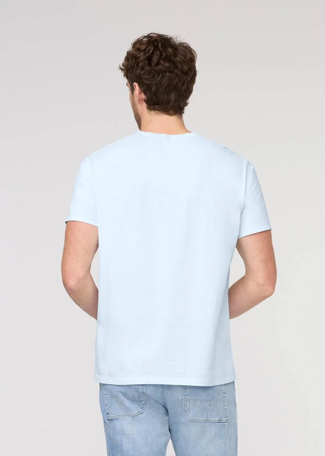 PurePima Only Tee - Haze Blue sold by DUER product image thumbnail 4