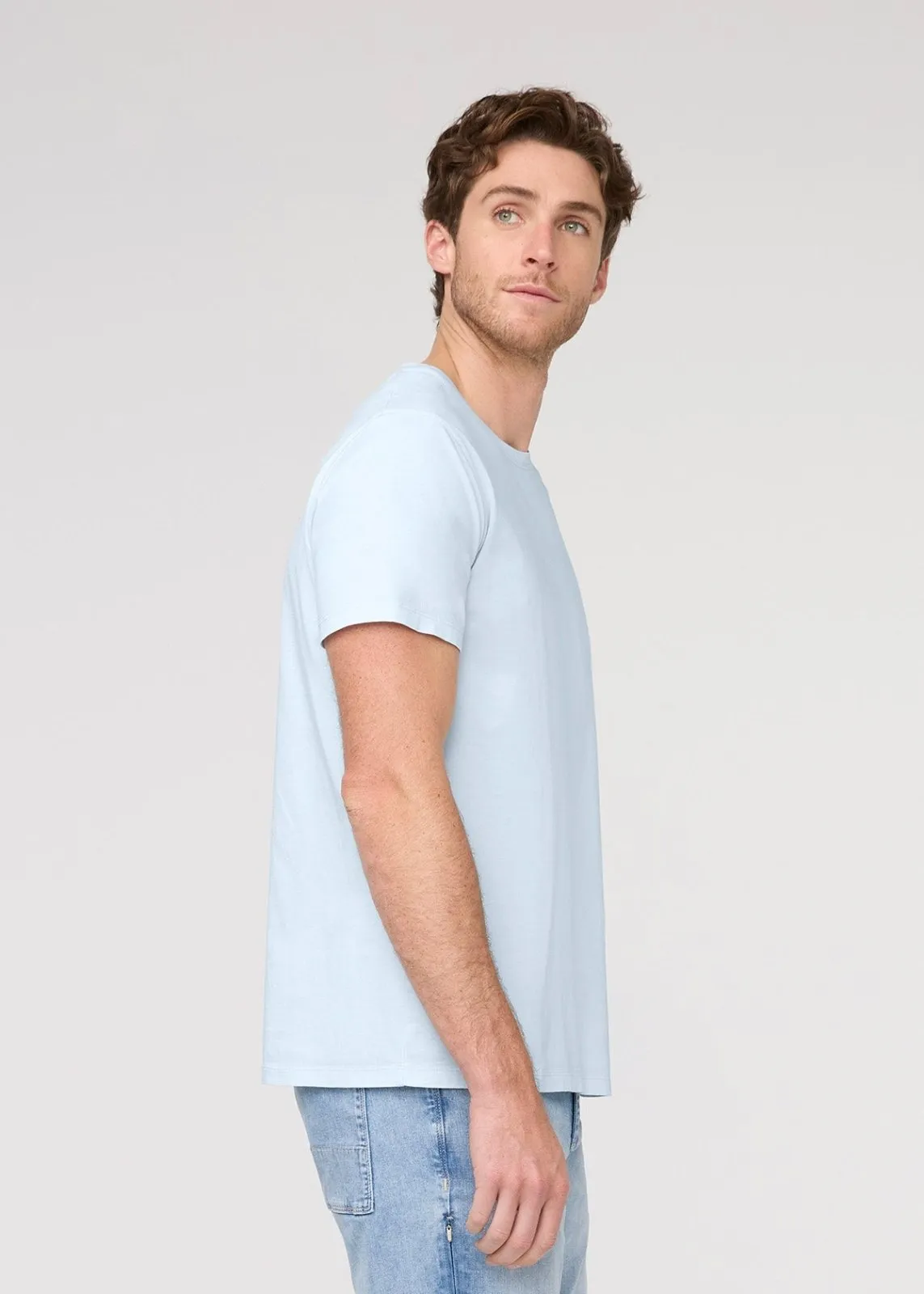 PurePima Only Tee - Haze Blue sold by DUER product image thumbnail 3