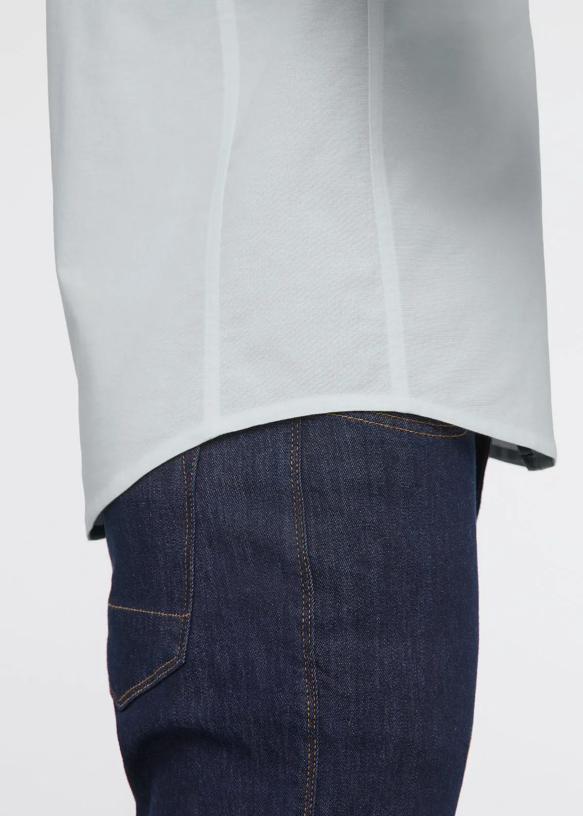 Imperfect Effortless Oxford Shirt - Fog Blue sold by DUER product image thumbnail 5