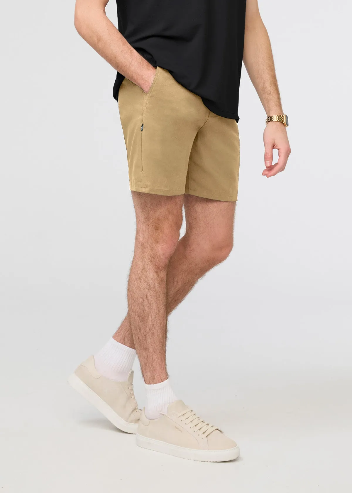 Imperfect NuStretch Short - Khaki sold by DUER product image thumbnail 3