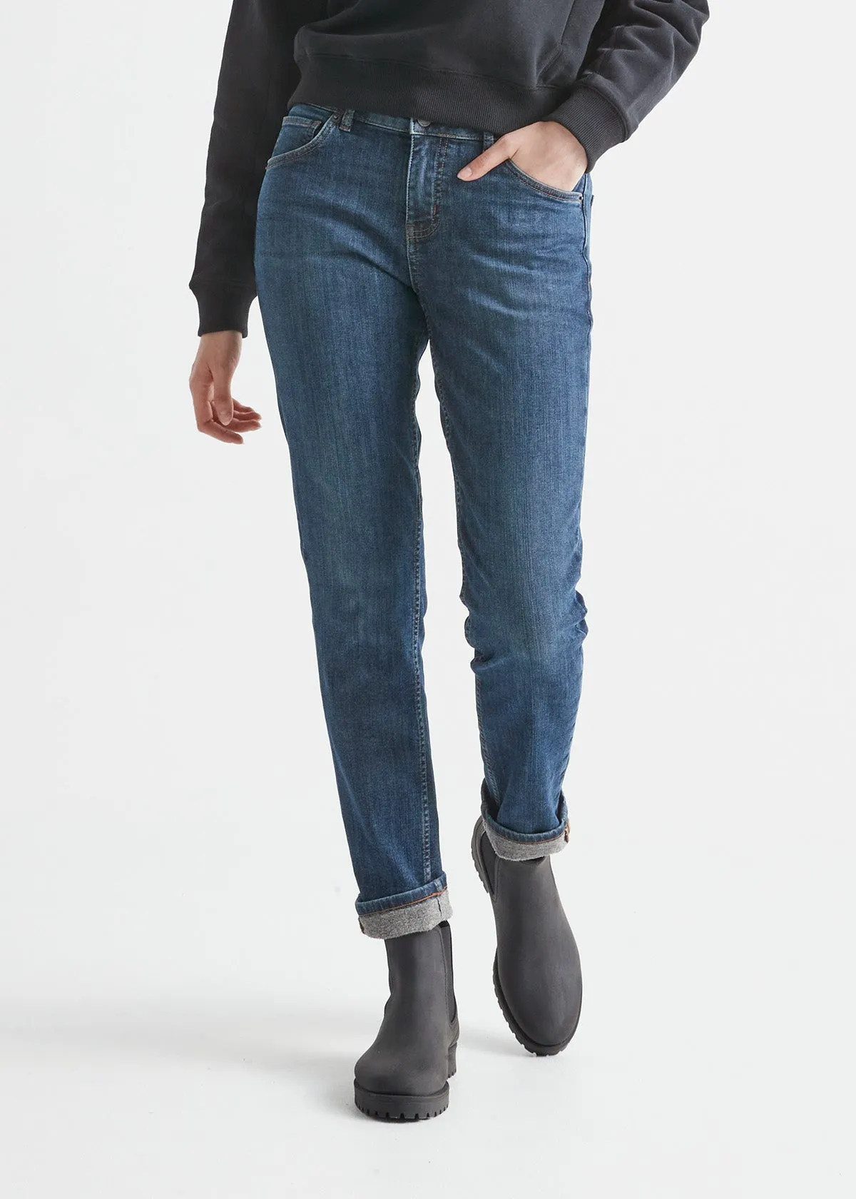 Fireside Denim Girlfriend Jean - Lakeshore sold by DUER product image thumbnail 2