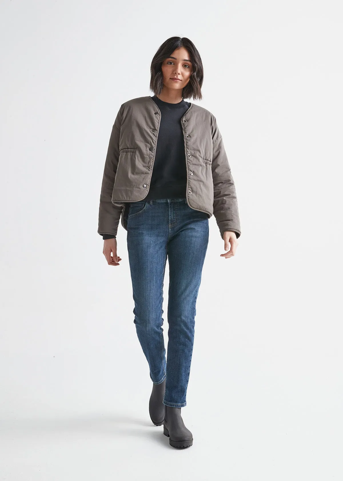 Fireside Denim Girlfriend Jean - Lakeshore sold by DUER