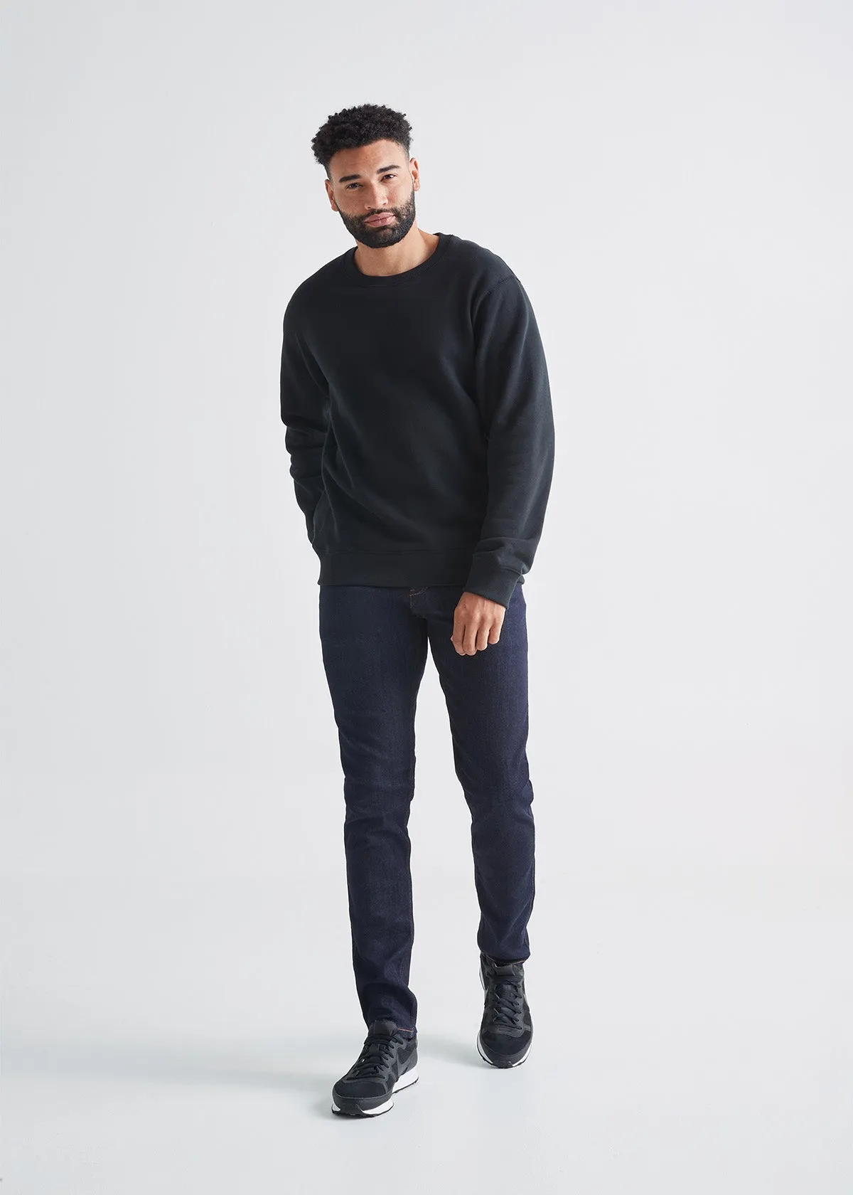 Brushed Terry Performance Crew - Black sold by DUER product image thumbnail 2