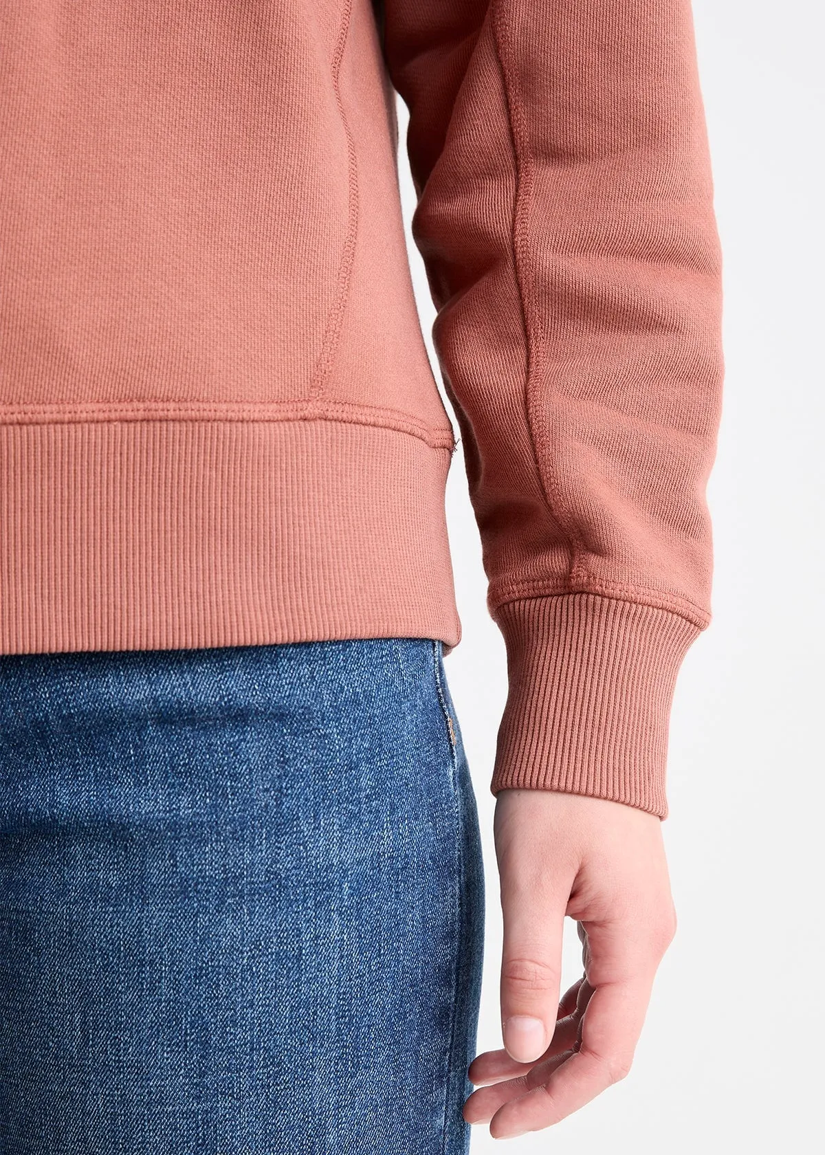 Brushed Terry Collared Pullover - Rust sold by DUER product image thumbnail 4