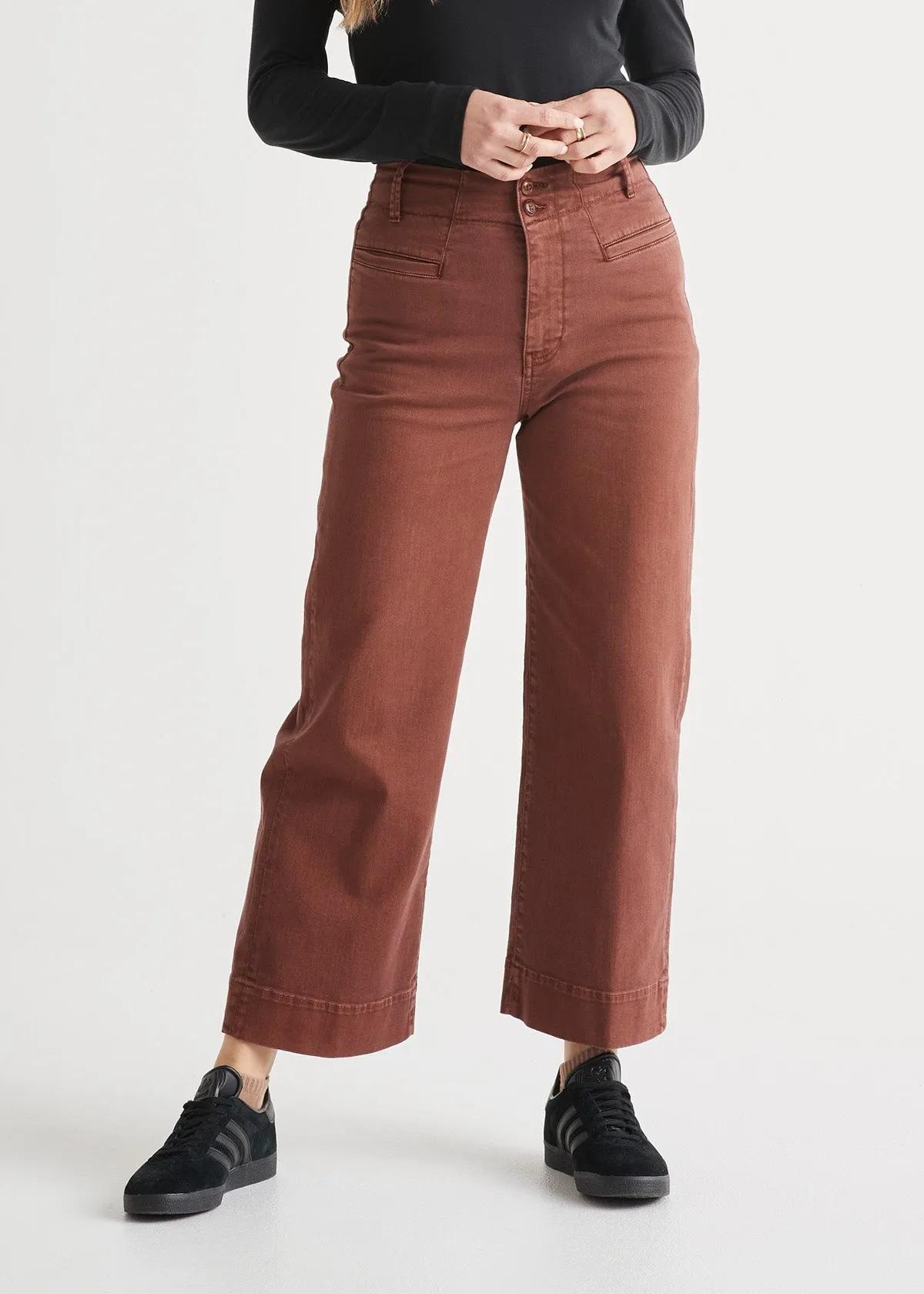 LuxTwill High Rise Trouser - Copper sold by DUER product image thumbnail 2