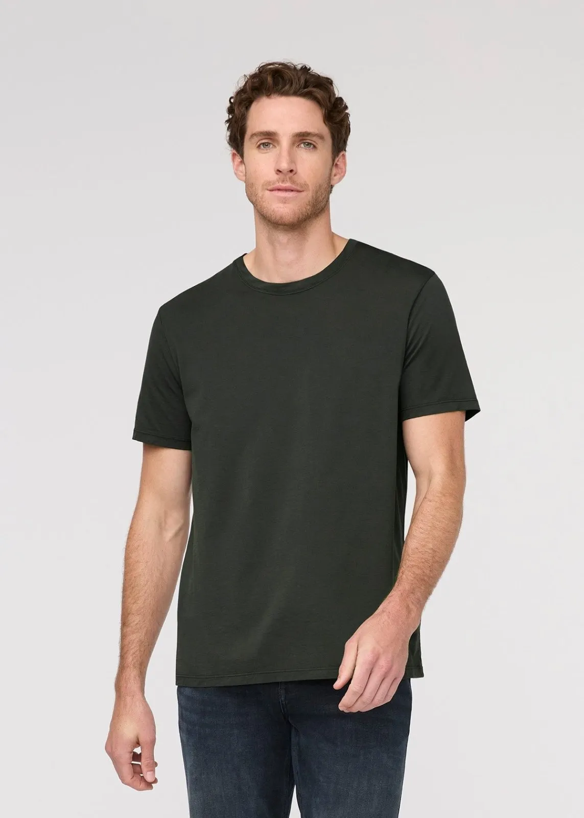 PurePima Only Tee - Evergreen sold by DUER