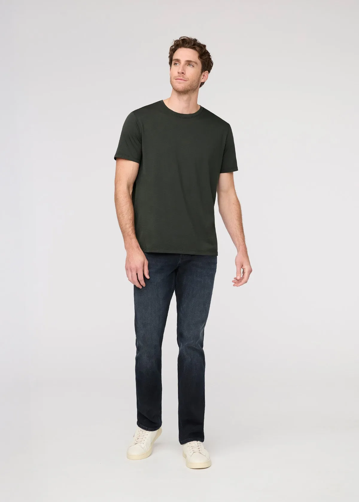 PurePima Only Tee - Evergreen sold by DUER product image thumbnail 2