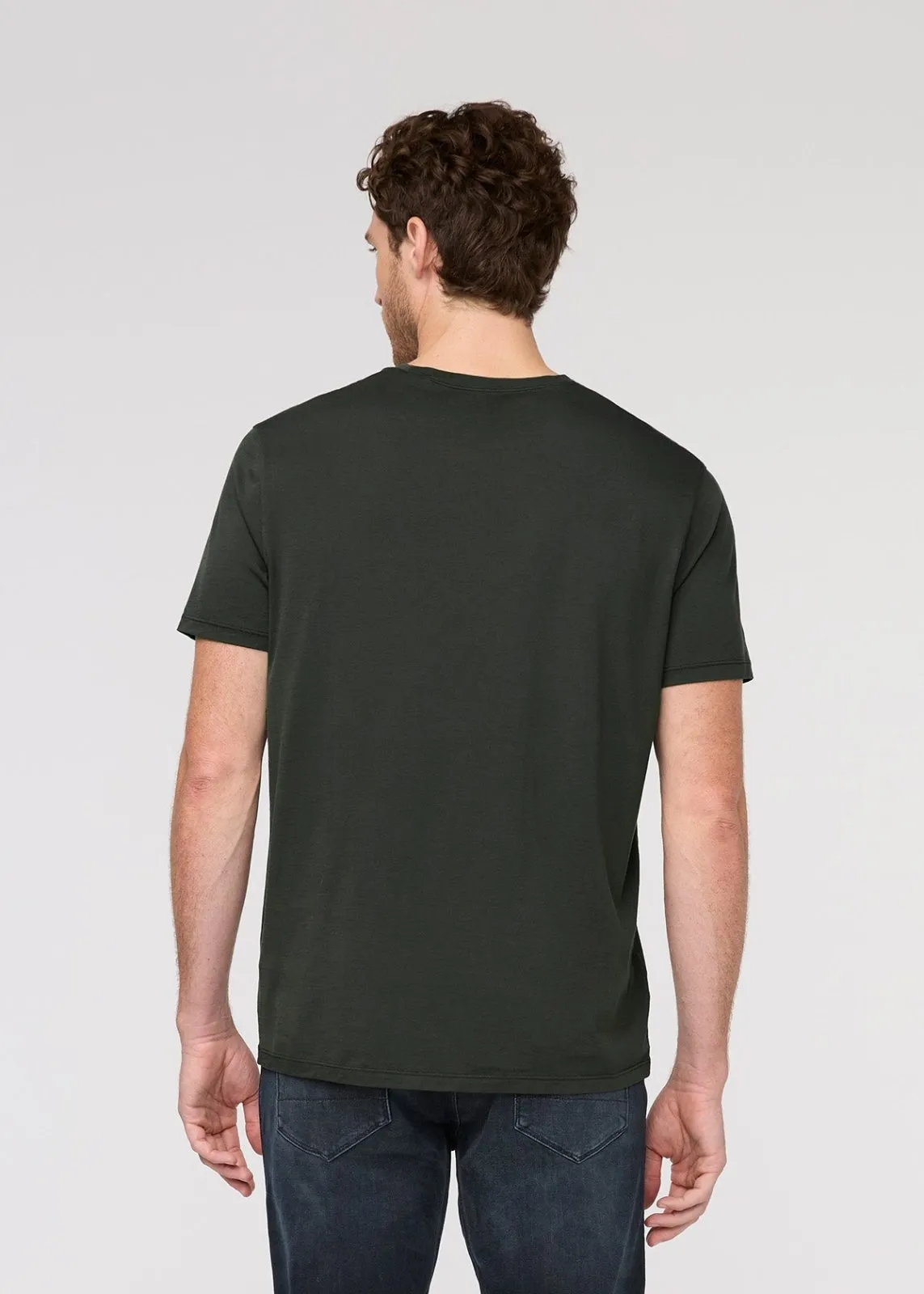 PurePima Only Tee - Evergreen sold by DUER product image thumbnail 4