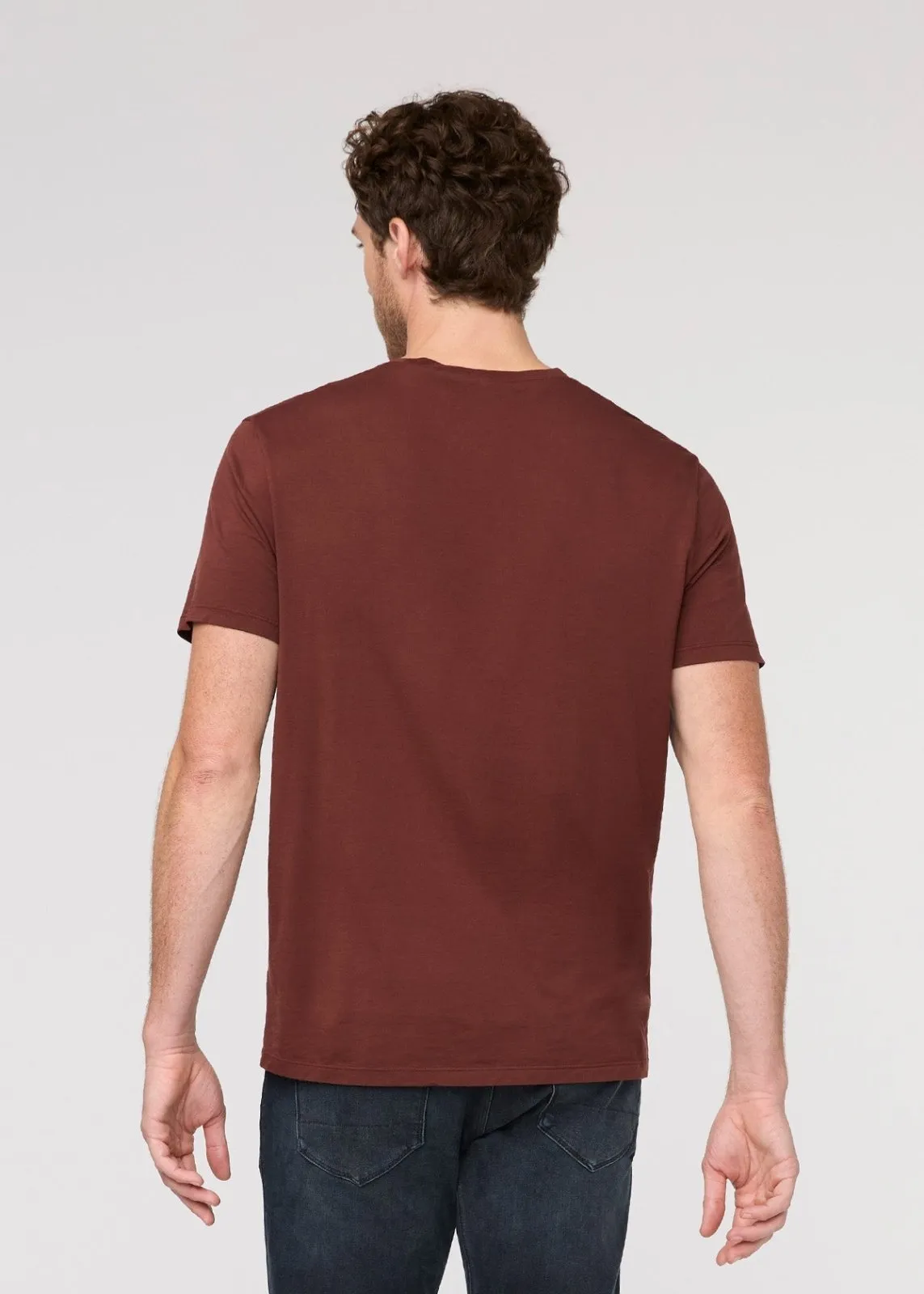 PurePima Only Tee - Rich Maroon sold by DUER product image thumbnail 4