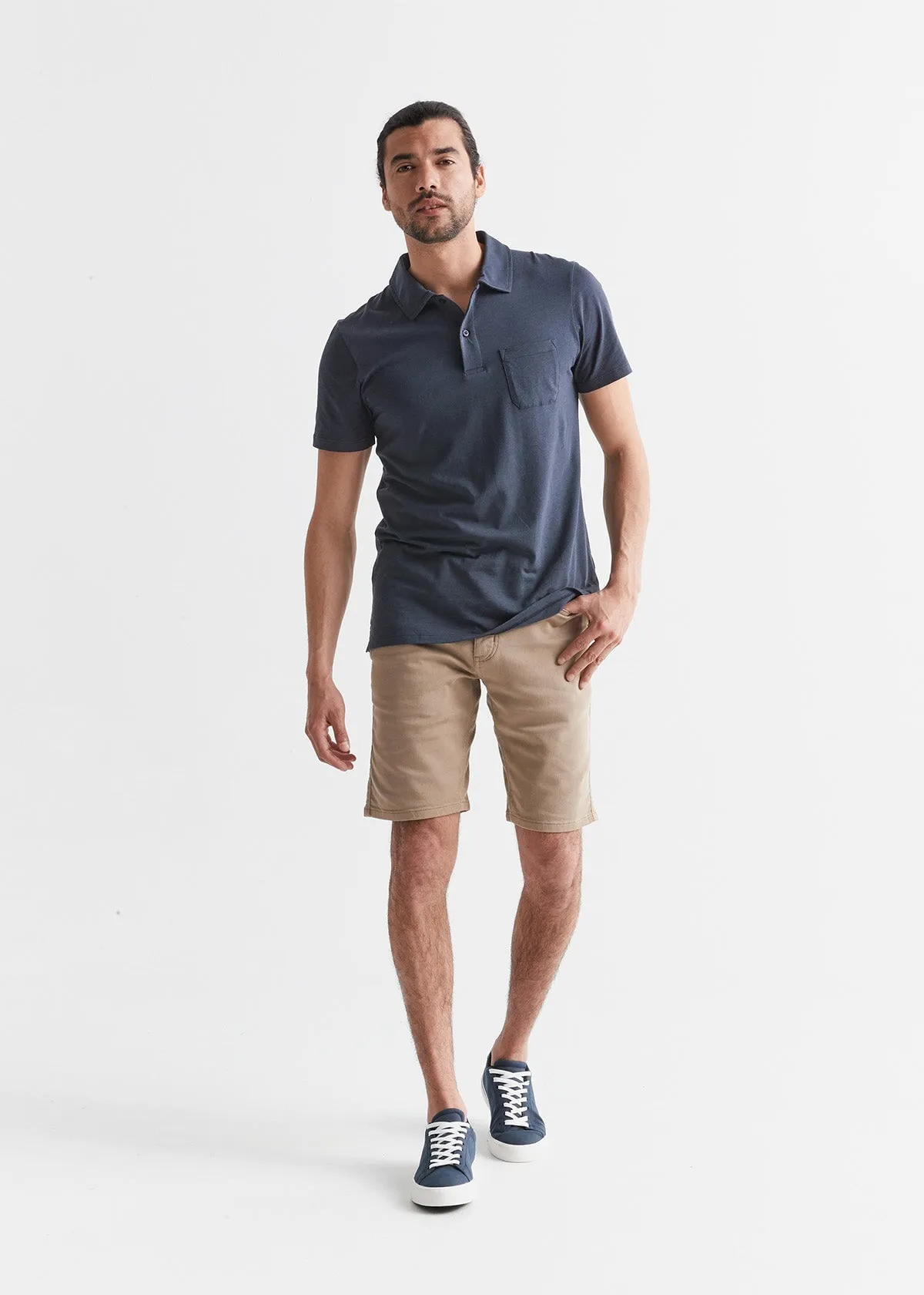 No Sweat Short Slim - Desert Khaki sold by DUER