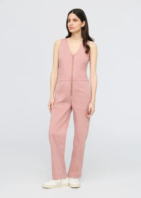 LuxTwill Jumpsuit - Soft Rose sold by DUER