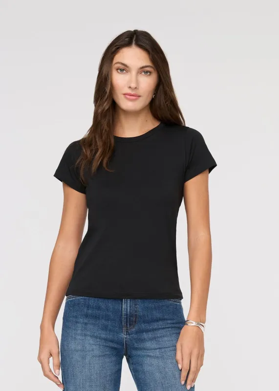 PurePima Slim Crew - Black sold by DUER