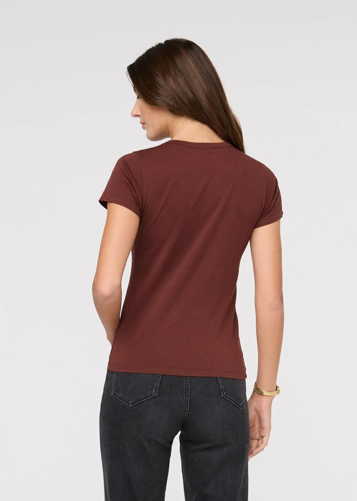 PurePima Slim Crew - Rich Maroon sold by DUER product image thumbnail 4